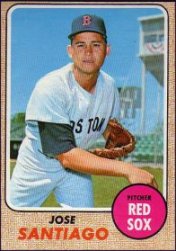 1968 Topps Baseball Cards      123     Jose Santiago